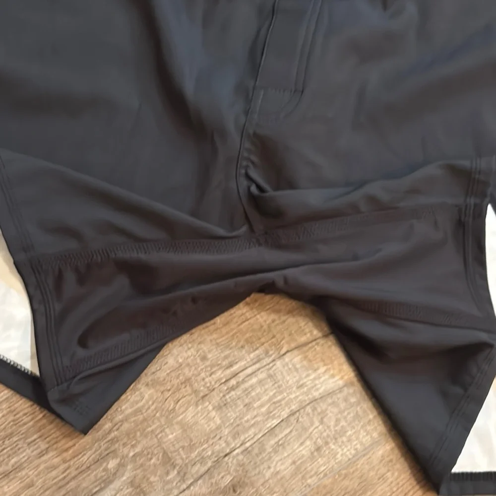 Rogue Men's 38 Swim Board Shorts Black Red USA Made Gorpcore Beach Coastal Swim